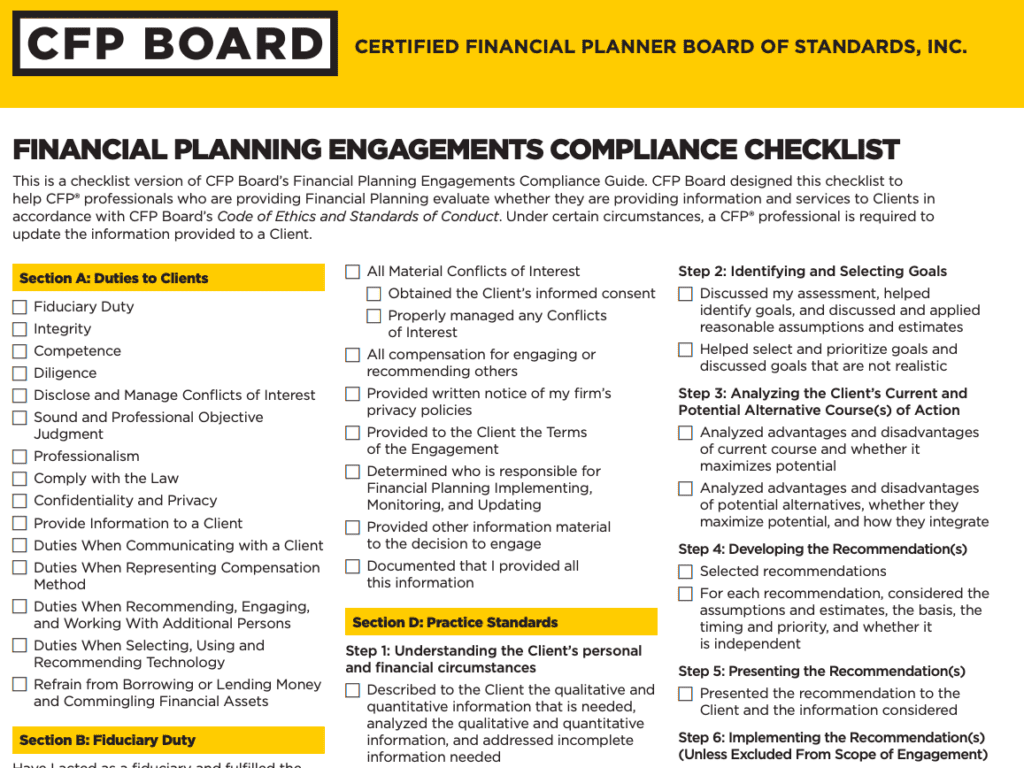 CFP Board Checklist partial crop